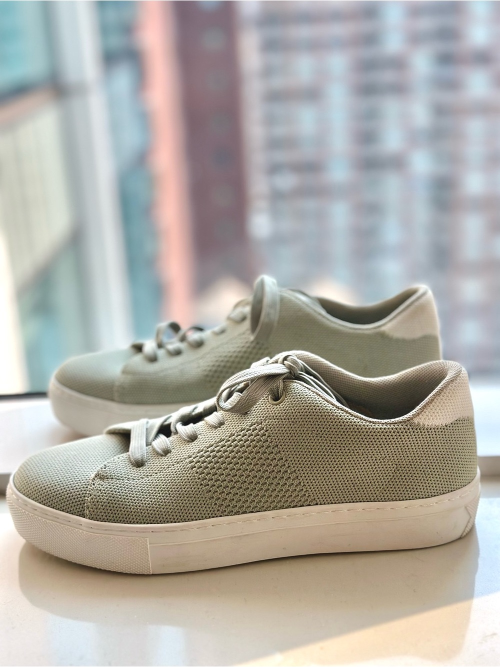 Greats Royale Knit Lace-Up Sneakers - Sage